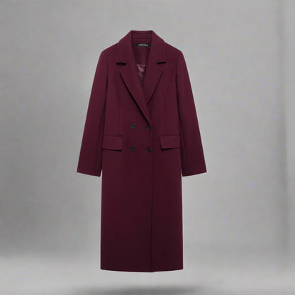 Elegant Longline Wool Coat